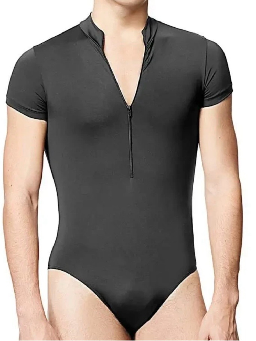 Lulli Dancewear Mens Microfiber Zip Front Short Sleeve Leotard Eddie
LUB303M XS